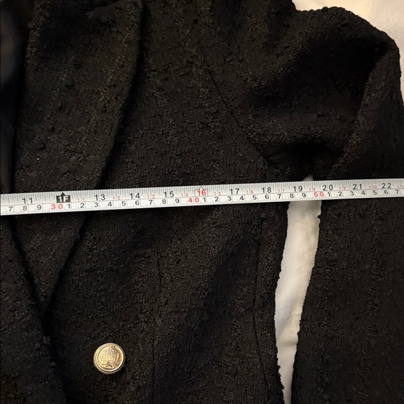 H&M Black Double-Breasted Blazer with Gold Buttons - Picture 8 of 12
